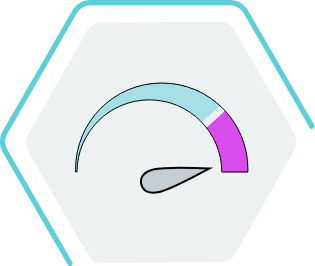 Speedometer-like graphic