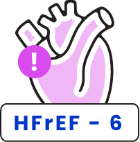 icon of heart with HFrEF-12 below it