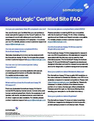 SomaLogic FAQ Thumbnail image of document
