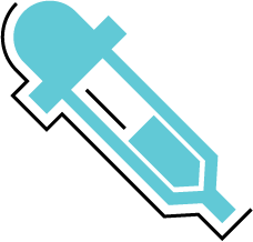 Icon of lab sample representing meaningful tests
