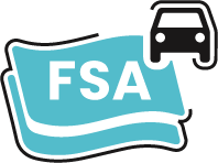 Icon of FSA with car icon symbolizing commuter FSA