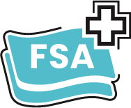 Icon of FSA and Health icon symbolizing FSA for healthcare