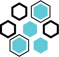 icon of hexagons symbolizing innovation in care