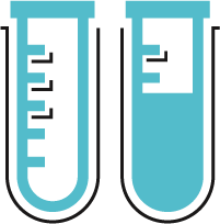 Icon of test tubes representing SomaSignal testing for employees