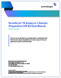 7K SomaScan Sample Preparation Preview: CSF