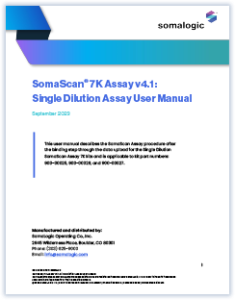 7K SomaScan Sample Preparation Preview: Single Dilution