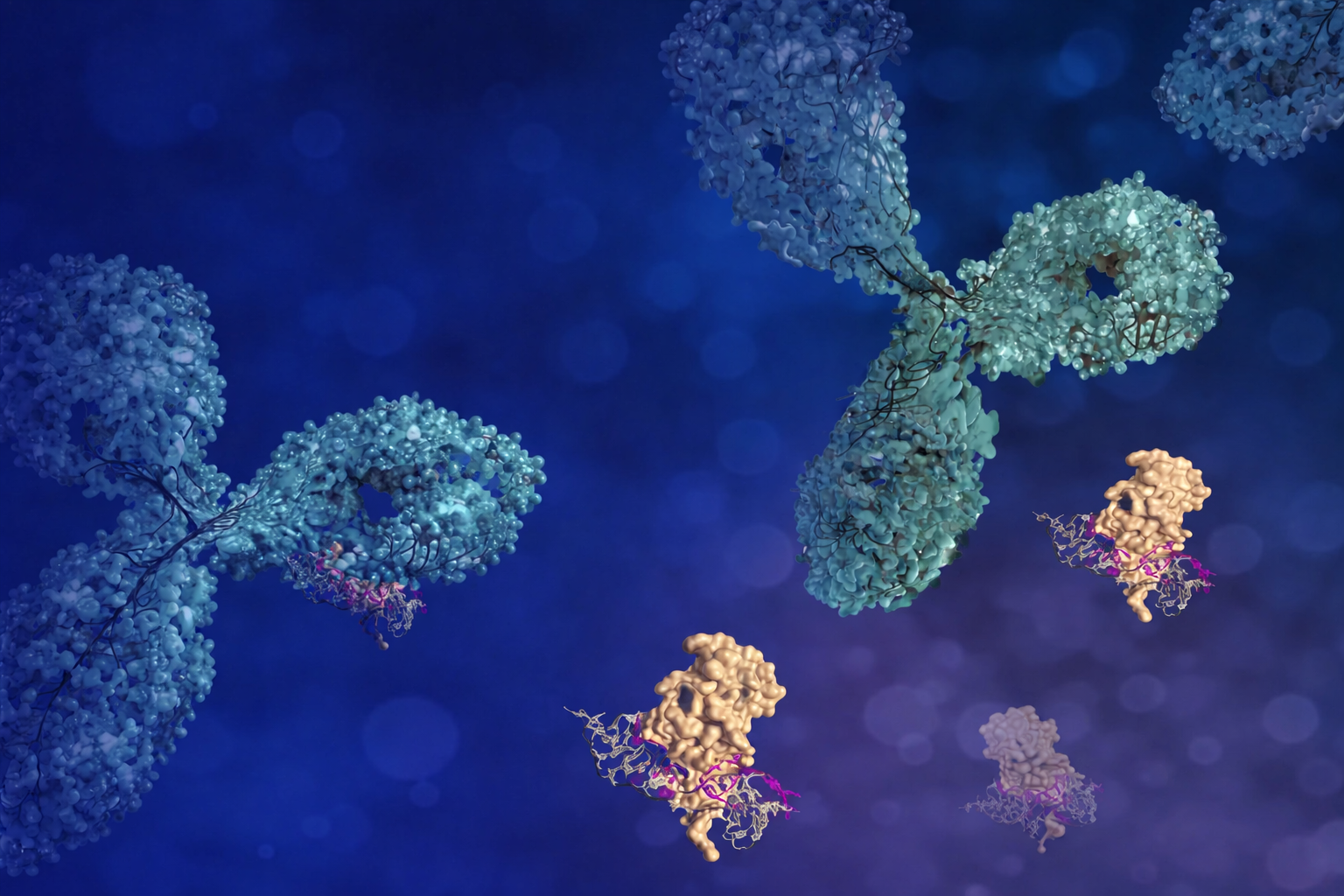 Illustration of blood cells flowing through vein