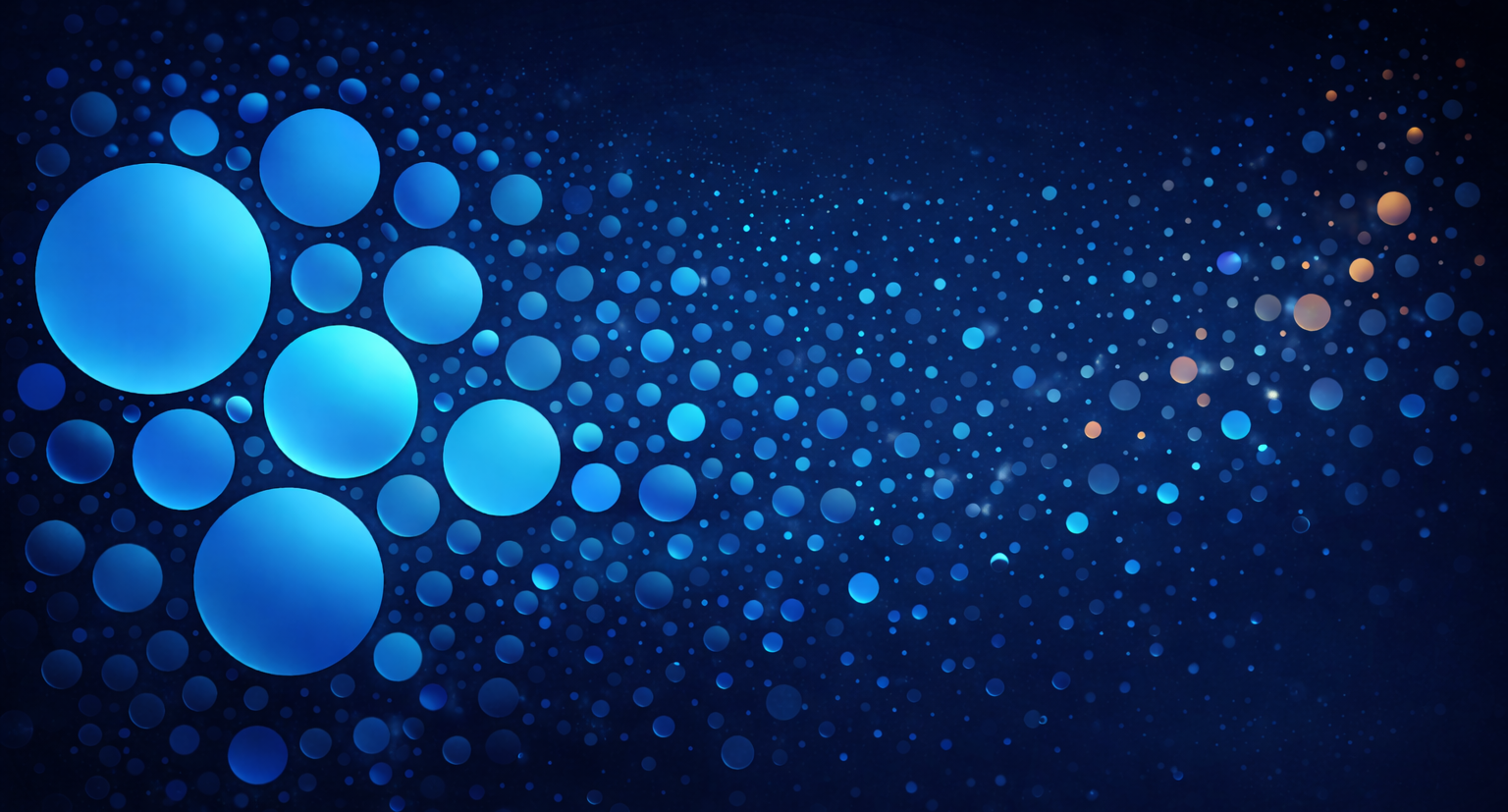 Illustration showing extreme dynamic range of plasma proteins across 10-20 orders of magnitude